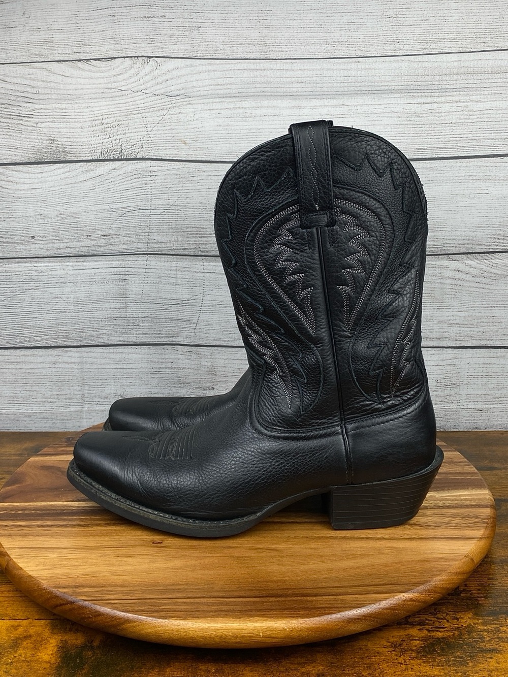 Ariat Legend Phoenix Square Toe Black ATS Footbed Cowboy Boot Men’s Size 11.5 D
